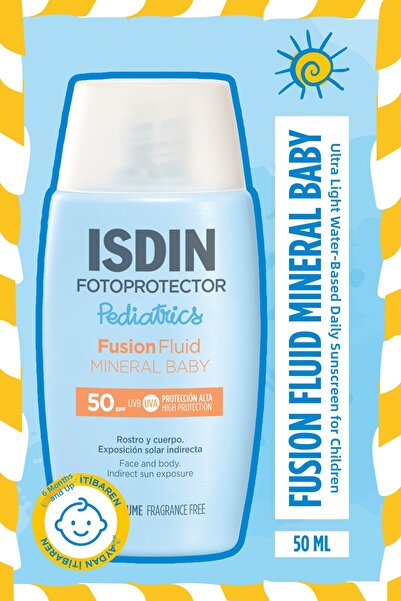 ISDIN Fotoprotector Pediatrics Fusion Fluid Mineral Baby Spf50 50 مل كريم الش...