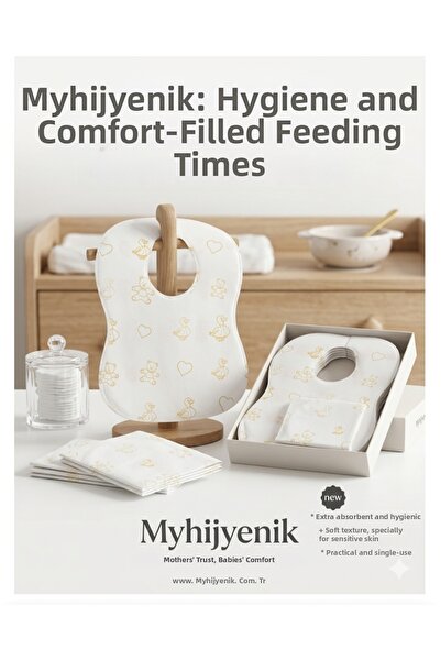 myhijyenik ürünler Baby Food Bib Disposable 3*10 30 Pieces