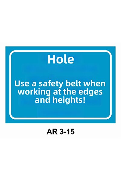 Outdoor One Work Safety Warning Sign 1 Piece Pvc 21 X 29cm