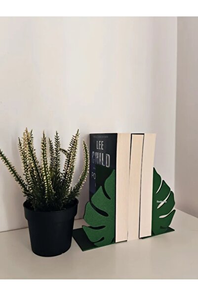 Generic Brand Θήκη βιβλίων από φύλλα Monstera για δεξιά και αριστερή όψη