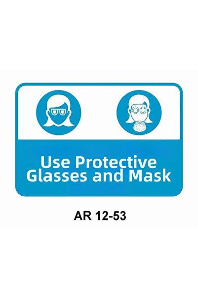Outdoor One Use Protective Glasses and Mask Women Figure Work Safety Warning ...