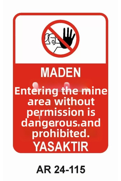 Outdoor One Work Safety Warning Sign 1 Piece Pvc 21 X 29cm