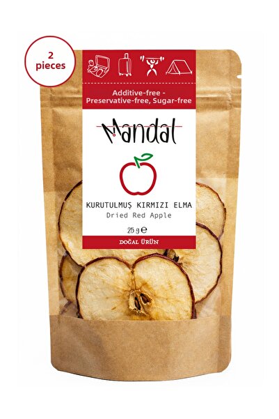 Mandal Dried Red Apple 50 Grams (2*25 Grams) Dried Red Apple Dried Fruit Slices