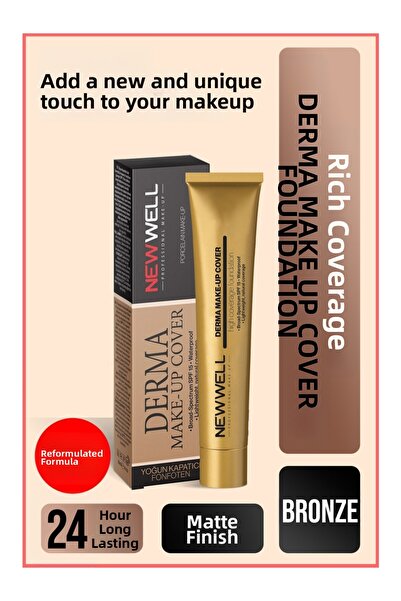 New Well Intense Concealer Foundation - Derma Make Up Cover 02 Bronze 30 ml86...