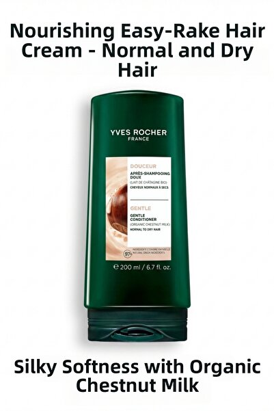 Yves Rocher Nourishing Easy Combing Conditioner Normal Dry Hair Vegan 200 ml