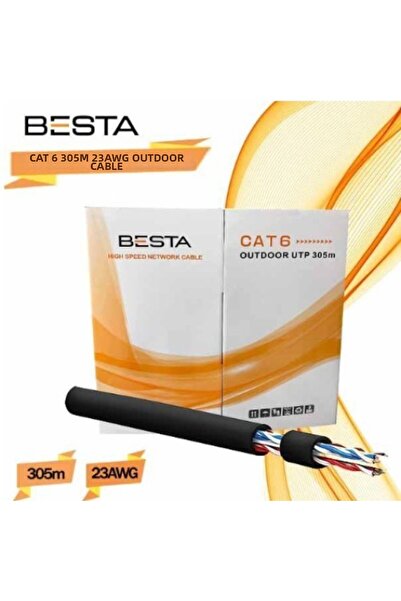 Generic Brand Outdoor Cat6 23 Awg 305 Meters Ip Camera Cable