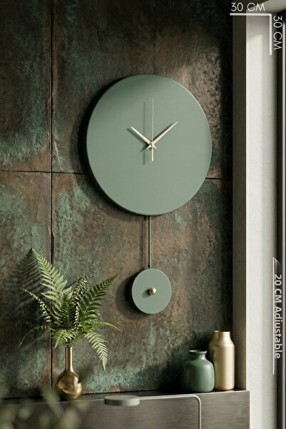 MOOCLOCK Elis Model Modern Metal Modelat Acar Ceas de perete cu mecanism sile...
