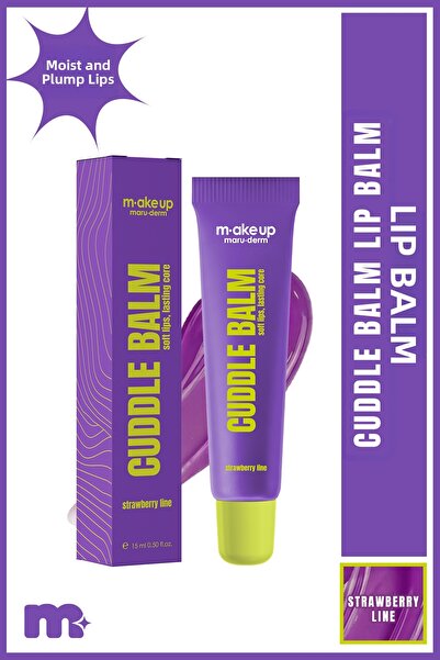 Maru.Derm مرطب شفاه طويل الأمد من مارودرم بنكهة الفراولة - بلسم شفاه بنكهة ال...