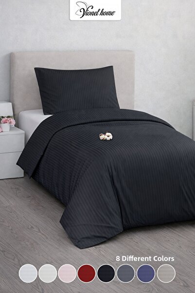 Vionel Home Μονό σετ παπλωματοθήκης από 100% βαμβακερό σατέν |   Σειρά Premiu...