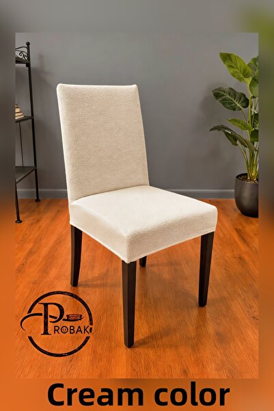 probak Chair Cover Stretchy Chair Cover Bohemian Pattern Plain Chair Cover 6 ...