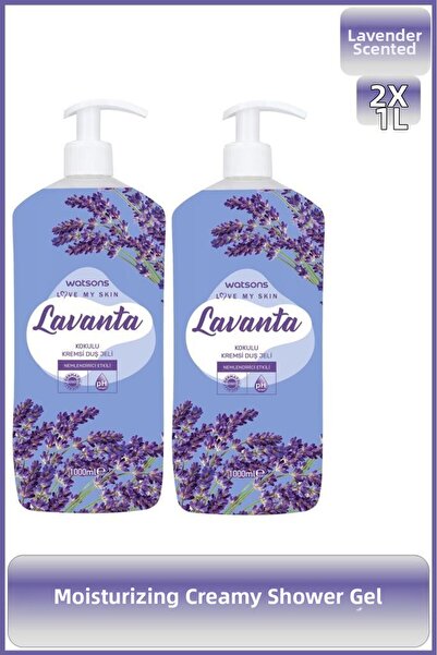 Watsons Creamy Lavender Shower Gel 1000 ml X2 Pieces