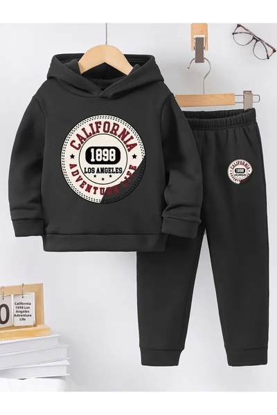 makiteks 5-12 Years Unisex Boys and Girls Tracksuit Set - Winter