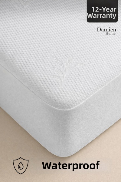 DAMIEN 100% αδιάβροχο Μπαμπού Fitted Full Edge Προστατευτικό στρώματος - Kola...