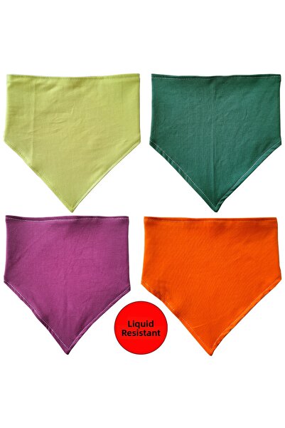 Baby Minik Triangle Scarf Combed Cotton Liquid Proof Drool and Feeding Bib 4 ...