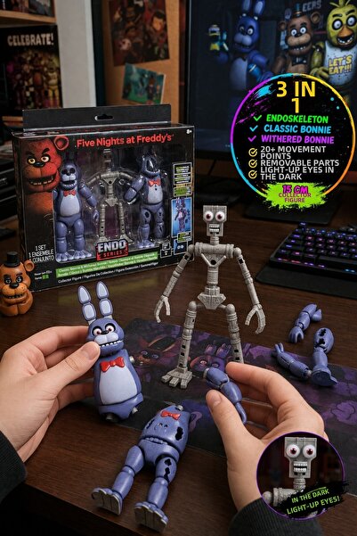 TOYFEST Five Nights at Freddy's Endo Series Bonnie Figure 15 cm Endoskeleton ...