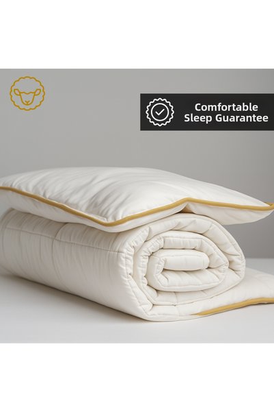 YÜN EVİM Yünevim 35X45 Lamb Wool Baby Pillow