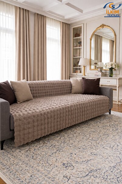 cs ilkim Κάλυμμα καναπέ από βελούδο, Bubble – Αντιολισθητικό κάλυμμα καναπέ, ...