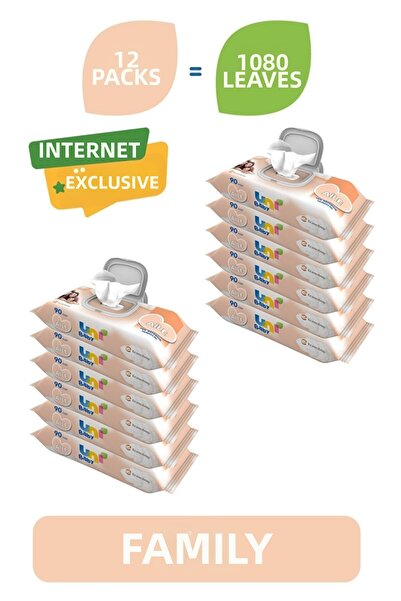 Uni Baby Aile Wet Wipes 12 X 90's