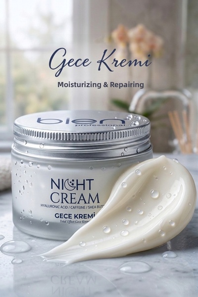 Bien Professional Hyaluronic Acid Night Cream Caffeine Effective Repairing Mo...