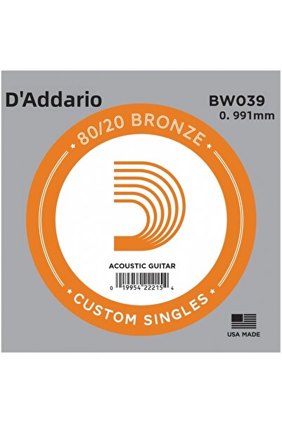 Daddario BW039 ΑΚΟΥΣΤΙΚΟ ΜΟΝΟ ΣΥΡΜΑ, 80/20 ΜΠΡΟΝΖΕ ΠΕΡΙΛΑΜΒΑΝΕΤΑΙ, 039, (LA)