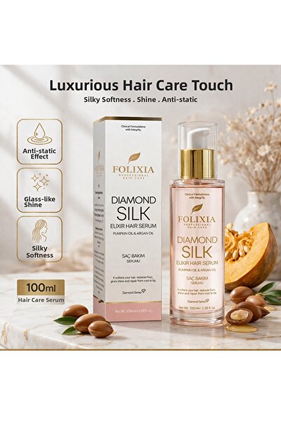 Folixia سيروم العناية بالشعر بزيت الأرغان وبذور اليقطين - مصلح ومنعم 100 مل