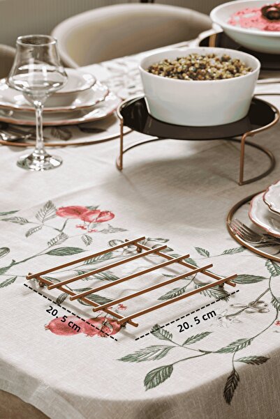 Edora Home Ανθεκτικό στη φλόγα στήριγμα κατσαρόλας Rose, ανοξείδωτο μεταλλικό...