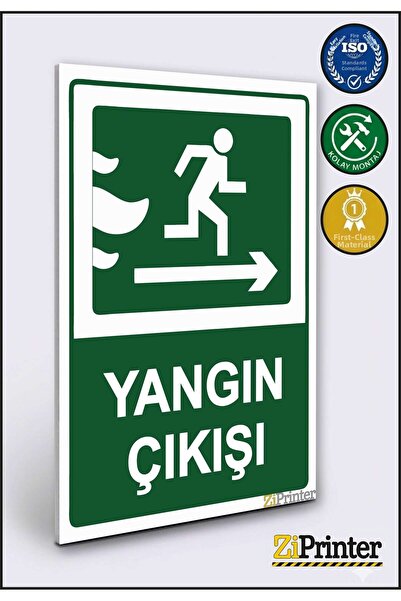 ZiPrinter Attention Factory Entrance Isg Warning Sign Dekota 15X20 cm