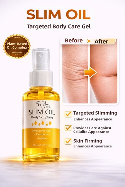 For You Gold Anti-Cellulite Slim Oil, Which Helps to Reduce and Tighten the S...