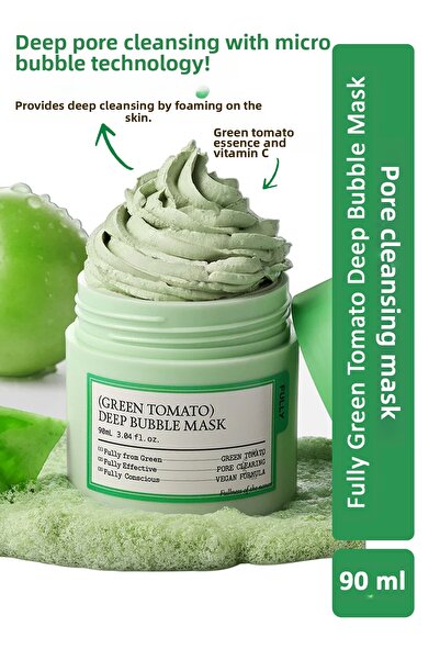 FULLY Green Tomato Deep Bubble Mask - Pore Purifying Mask