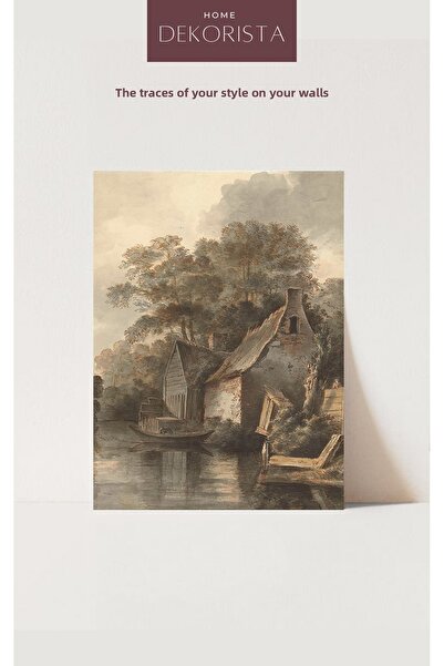 HOME DEKORİSTA Αφίσα Vintage Landscape, Τοίχος Γκαλερί, Καλλιτεχνική Εκτύπωση...