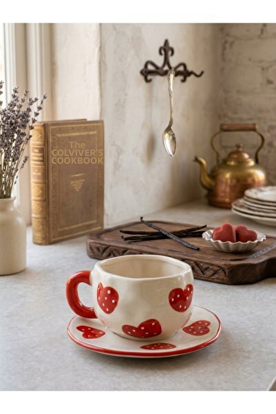 Bam Handmade Design Mug with Ceramic Plate - Color Options Available