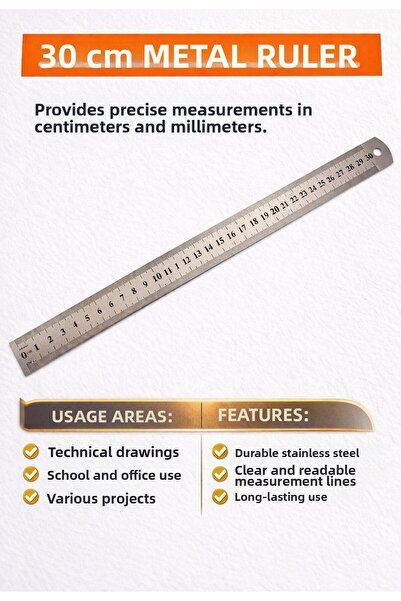 Artdesign Standard Ruler Steel 30 Cm