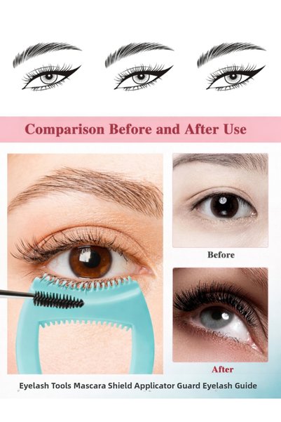 SheMask Eyelash Curler Eyeliner Pulling Apparatus Eyelash Separator Set Professional Eye Makeup Mascara Template