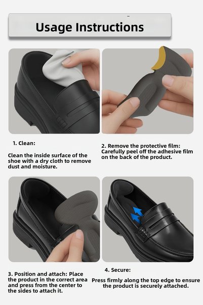 Exland 3-Zone Comfort Pad Against Shoe Impact, Heel, Arch, and Ankle Support, Half Insoles |   2 Pairs