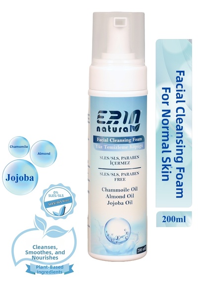 Erin Natural Nourishing Facial Cleansing Foam - Sles-Free 200 ml