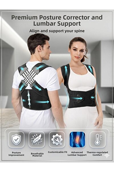 Ankaflex الطبية للجنسين النساء والرجال تستقيم مصحح الوضعية مشد الظهر الكتف مش...