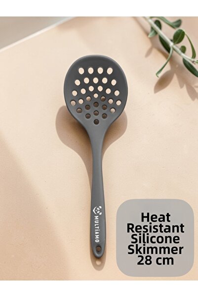 Multiamo مصفاة سيليكون مقاومة للحرارة 26 سم