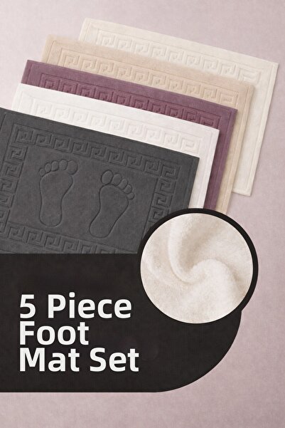 Isessia 5 τεμάχια 100% βαμβακερή πετσέτα ποδιών με την καλύτερη απορροφητικότ...