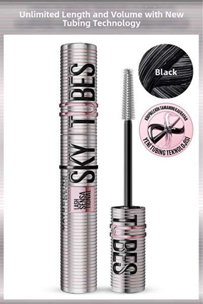 Maybelline New York Μάσκαρα για επιμήκυνση βλεφαρίδων Nunata Very Black Lash ...