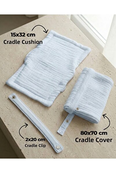 Joyous Mom Kids Σετ θηλασμού 4 στρώσεων από μουσελίνα, Μαξιλάρι θηλασμού, Κλι...