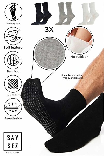 SAYSEZ Αντιολισθητική σόλα από μπαμπού με εκτύπωση σιλικόνης Hajj Umrah Tawaf...