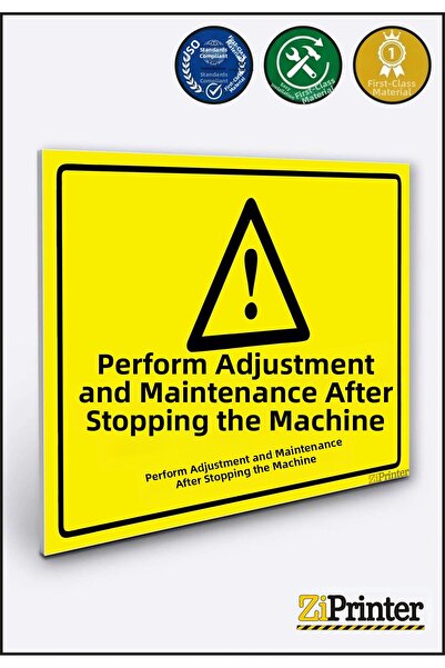 ZiPrinter Do Adjustments and Maintenance after the Machine Has Stopped Isg Wa...