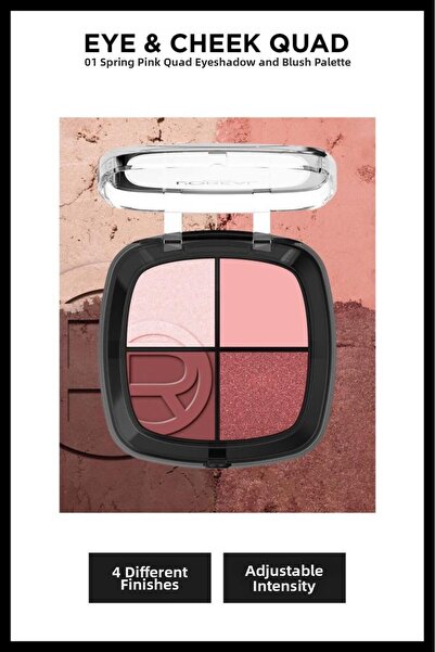 L'Oreal Paris Eye & Cheek Quad - 01 Spring Pinks رباعية ظلال العيون والخدود