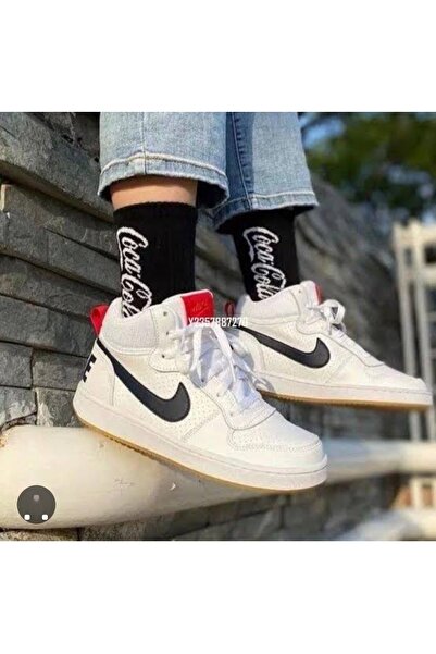 Nike Γυναικεία αθλητικά παπούτσια Court Borough Mid 839977-107 (Στενή εφαρμογ...