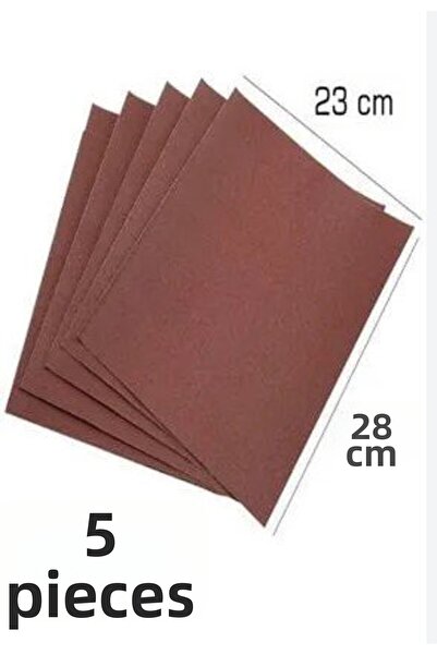 tify ورق صنفرة مائي ناعم بحبيبات 60 عالية الجودة 23 × 28 سم (5 قطع)