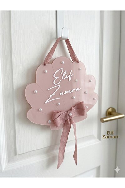 NaturessCo Διακοσμητικό Πόρτας με Φιόγκο και Πέρλες σε Σχέδιο Στρείδι, με Φιν...