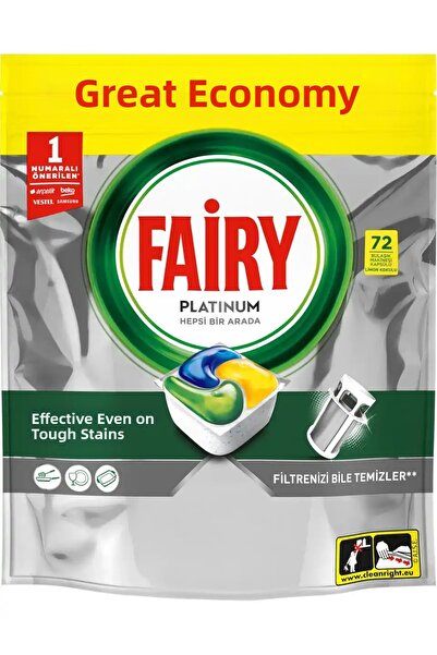 Fairy 3 قطع كبسولات البلاتين 72 قطعة