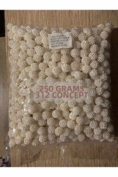 312 KONSEPT 250 bucăți 250 grame 14 ml mărgele de mure color crem importate