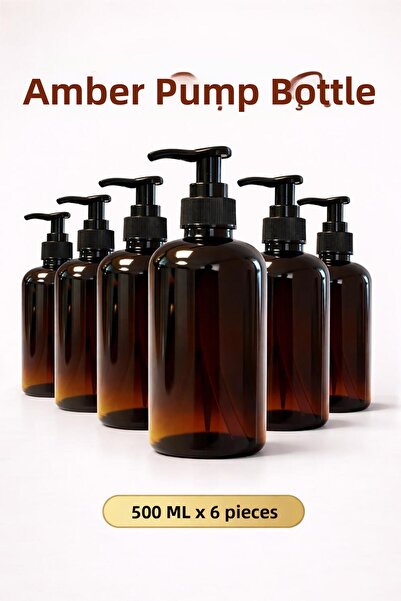 Alubrella Μπουκάλι Διανομέα Κεχριμπαρένιου Χρώματος 500 ML - 6 Τεμάχια