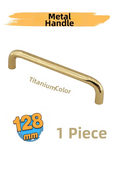 Badem10 Özen Metal (128 mm - 12,8 cm) Έπιπλα σε χρώμα τιτανίου Λαβές πόμολων ...